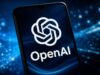 Getty Images Deal Brings Licensed Photos Into ChatGPT Search OpenAI logo displayed on a smartphone against a blue digital network background