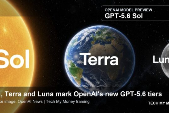 OpenAI GPT-5.6 Sol Terra and Luna model tiers shown as sun Earth and moon