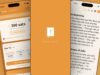 Official Orange Bible press image: three iPhones showing the app UI, including a 300-satoshi balance, a reading plan and a scripture view, with the maker Stack Faith branding.