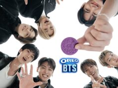 OREO BTS Cookies Bring Purple Hotteok Flavor to 80 Markets OREO BTS Cookies campaign image with BTS members and a purple OREO cookie