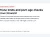 Poland phone ban and online porn age-check bills policy graphic