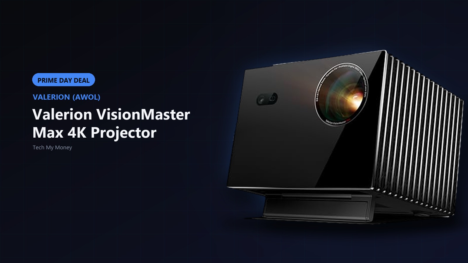 Valerion product on a Tech My Money Prime Day deal graphic