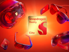 The Qualcomm Snapdragon Reality Elite chipset branding graphic.