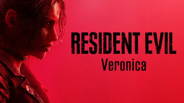 Resident Evil Veronica remake official title art showing atmospheric gothic setting.