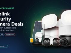Reolink Prime Day security camera deals hero with Argus PT Ultra, Go PT Ultra, and TrackFlex Floodlight WiFi product cutouts