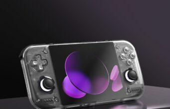 Retroid Pocket Nova handheld gaming console with 4.5-inch 4:3 AMOLED display