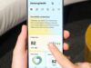 Samsung Health app showing AI health scores on a Galaxy phone