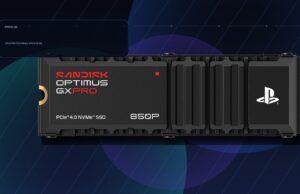 SanDisk 8TB PS5 SSD Shows How Expensive Console Storage Has Gotten SanDisk 8TB PS5 SSD Optimus GX PRO 850P on a blue gaming hardware background