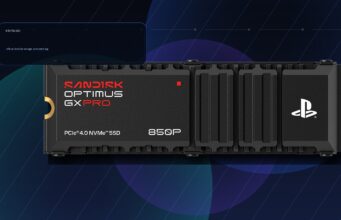 SanDisk 8TB PS5 SSD Shows How Expensive Console Storage Has Gotten SanDisk 8TB PS5 SSD Optimus GX PRO 850P on a blue gaming hardware background