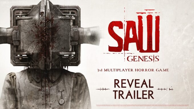 Saw Genesis Lets You Play the Mastermind in 3v1 Horror Saw Genesis key art showing a victim in a metal box trap beside the game logo