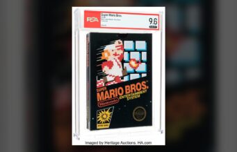 Sticker-sealed Super Mario Bros. PSA 9.6 A++ copy from Heritage Auctions