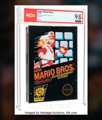 Sealed Super Mario Bros. Copy Sells For $3 Million At Auction Sticker-sealed Super Mario Bros. PSA 9.6 A++ copy from Heritage Auctions
