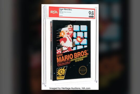 Sticker-sealed Super Mario Bros. PSA 9.6 A++ copy from Heritage Auctions