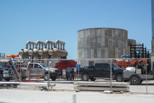 SpaceX Starbase launch facility at Boca Chica, Texas, where the proposed natural gas pipeline would deliver fuel for Starship rockets