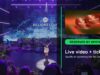 Spotify live concert video and Reserved tickets composite using official Spotify newsroom images