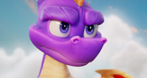 Spyro close-up from the official Spyro: A Realm Beyond reveal artwork