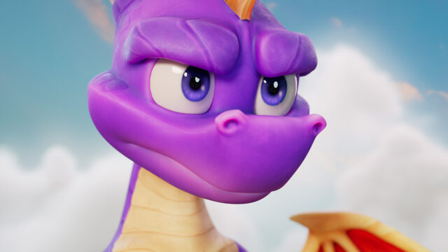 Spyro close-up from the official Spyro: A Realm Beyond reveal artwork