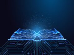 Stanford Study Says AI Beat Law Professors in Blind Answer Test Stanford AI legal education study visual showing a glowing digital book and circuit lines