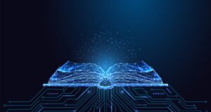 Stanford Study Says AI Beat Law Professors in Blind Answer Test Stanford AI legal education study visual showing a glowing digital book and circuit lines