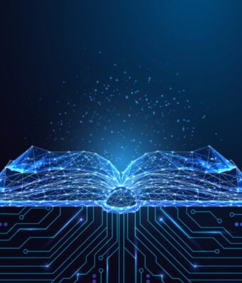 Stanford Study Says AI Beat Law Professors in Blind Answer Test Stanford AI legal education study visual showing a glowing digital book and circuit lines