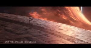 Star Trek: Strange New Worlds trailer screenshot showing a key character scene from the fourth season.