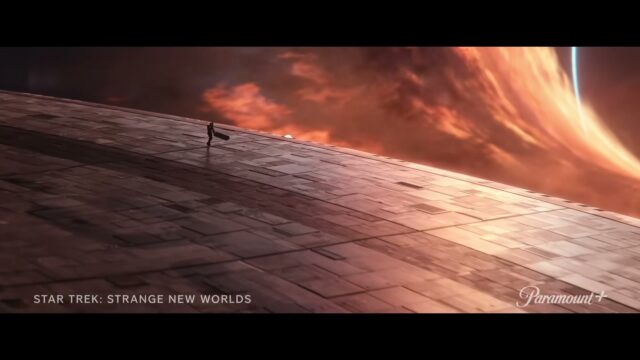 Star Trek: Strange New Worlds trailer screenshot showing a key character scene from the fourth season.