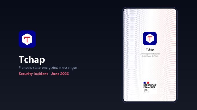 France’s Tchap Government Messenger Hit by a Security Breach Tchap breach illustration: the Tchap app icon and splash screen of France's state messenger