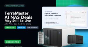 TerraMaster AI NAS deals featured hero with F4-425 Pro OpenClaw and storage picks