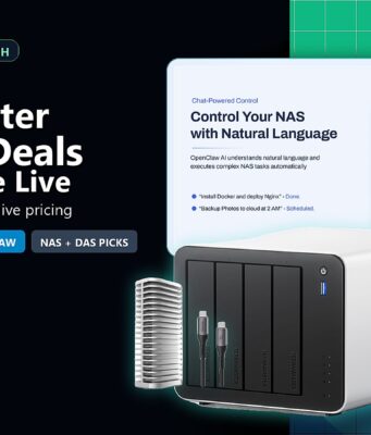 TerraMaster AI NAS deals featured hero with F4-425 Pro OpenClaw and storage picks