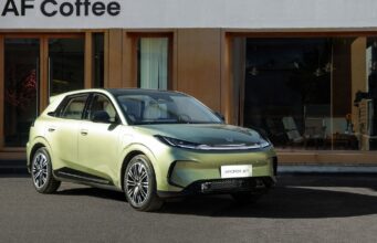 Arcfox Beta T1: Mercedes Partner BAIC Made a Stylish EV for Under $10,000 Arcfox Beta T1 electric hatchback in Shadow Green, front three-quarter view