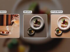 VSCO Studio Pro Edits 100 Photos at Once With AI Style Match VSCO Studio Pro Style Match feature recreating a reference photo's color and tone on another image