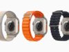 watchOS 27 drops the original Apple Watch Ultra, shown here with its three band styles