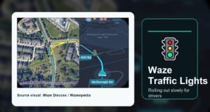 Waze Traffic Lights Are Rolling Out, But Not For Everyone Yet Waze traffic lights mapping visual with a traffic signal icon