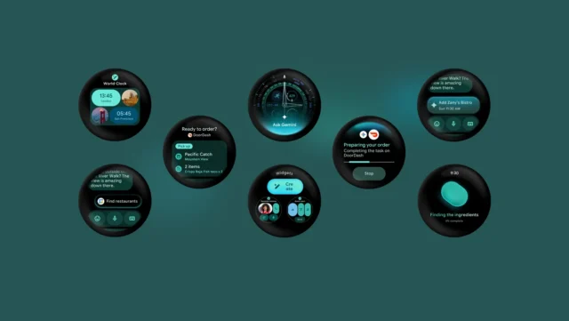 Wear OS 7 Pixel Watch update official Google hero Wear OS 7 Pixel Watch update showing official Google smartwatch faces