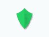 WhatsApp NSO spyware update artwork showing a green shield against a light background