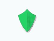 WhatsApp NSO spyware update artwork showing a green shield against a light background