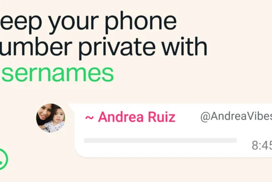 WhatsApp usernames announcement artwork about reserving a username.