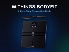 Withings BodyFit body composition smart scale with its retractable handle