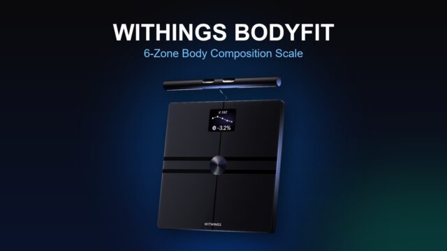 Withings BodyFit body composition smart scale with its retractable handle