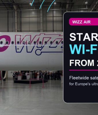 Wizz Air Will Add Starlink Wi-Fi to Its Planes From 2027 Wizz Air aircraft with Starlink Wi-Fi from 2027 editorial composite