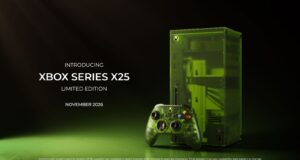 Xbox Series X25 Limited Edition translucent green console and controller