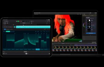 Apple Creator Studio Adds On-Device AI Across Final Cut Pro, Logic Pro, and Pixelmator Pro Apple Creator Studio apps shown across MacBook Pro and iPad