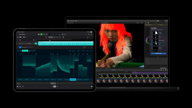 apple-creator-studio-update-featured Apple Creator Studio apps shown across MacBook Pro and iPad