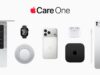 AppleCare One lineup showing a Mac, Apple Watch, iPhone, AirPods Pro, Apple TV and iPad