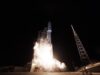 Atlas V rocket lifting off at Cape Canaveral carrying 29 Amazon Leo satellites on the final Atlas V satellite mission.