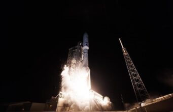 Amazon Leo Crosses 394 Satellites and Targets Internet Service This Year Atlas V rocket lifting off at Cape Canaveral carrying 29 Amazon Leo satellites on the final Atlas V satellite mission.