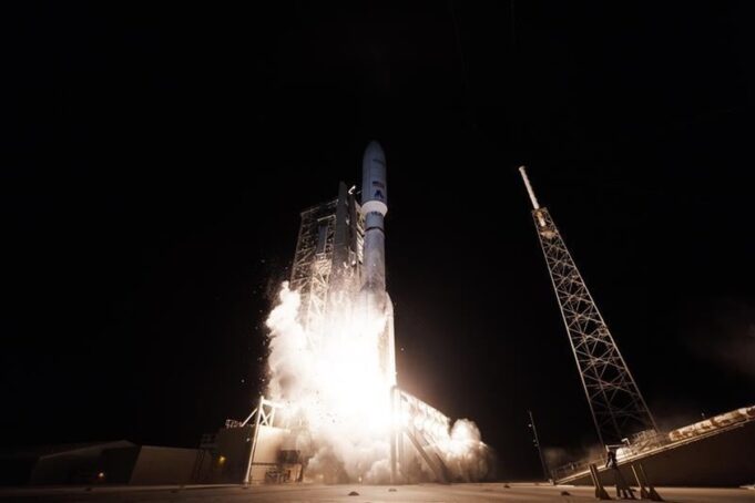 Amazon Leo Crosses 394 Satellites and Targets Internet Service This Year Atlas V rocket lifting off at Cape Canaveral carrying 29 Amazon Leo satellites on the final Atlas V satellite mission.