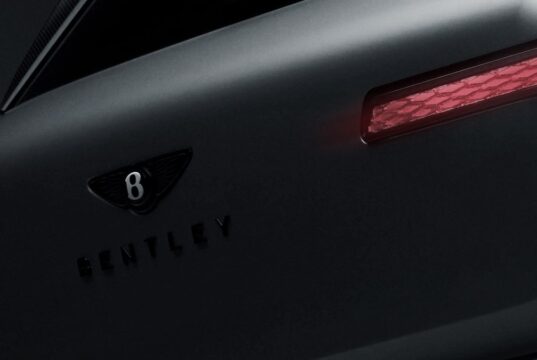 Bentley Torcal teaser rear view from Bentley Motors