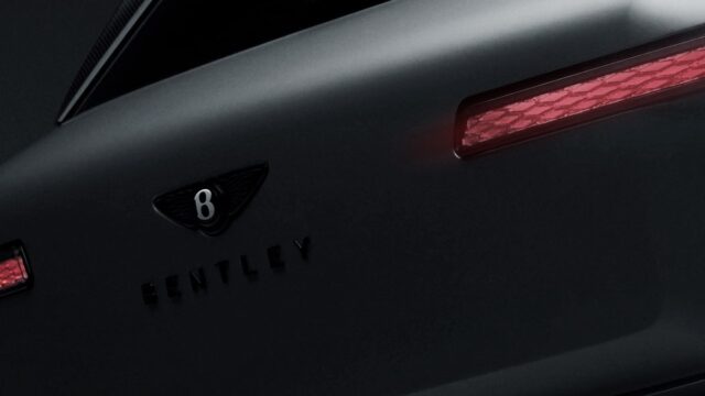 Bentley Torcal teaser rear view from Bentley Motors