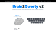 Meta Brain2Qwerty v2 Decodes Text Without Brain Implants Brain2Qwerty v2 official source page showing a brain activity to keyboard decoding demo